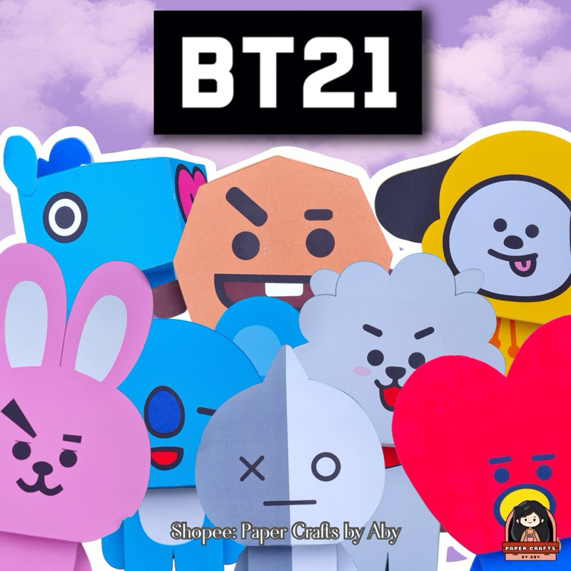 BT21 / BTS Papercraft Version 1 | Shopee Philippines