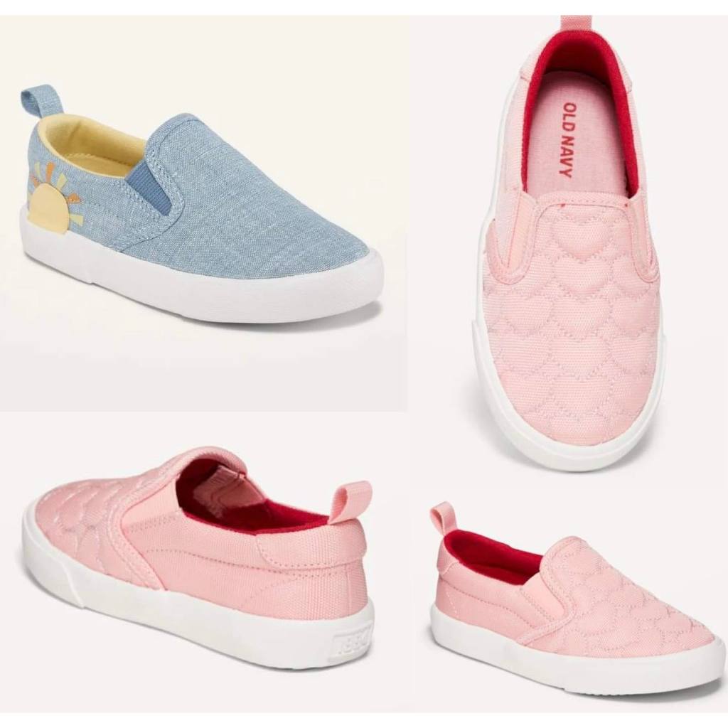 Chambray Slip-On Sneakers for Toddler Girls