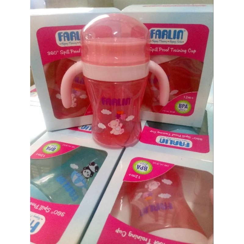 Babyhug 360° Spill Proof Training Sipper Cup Pink - 240 ml