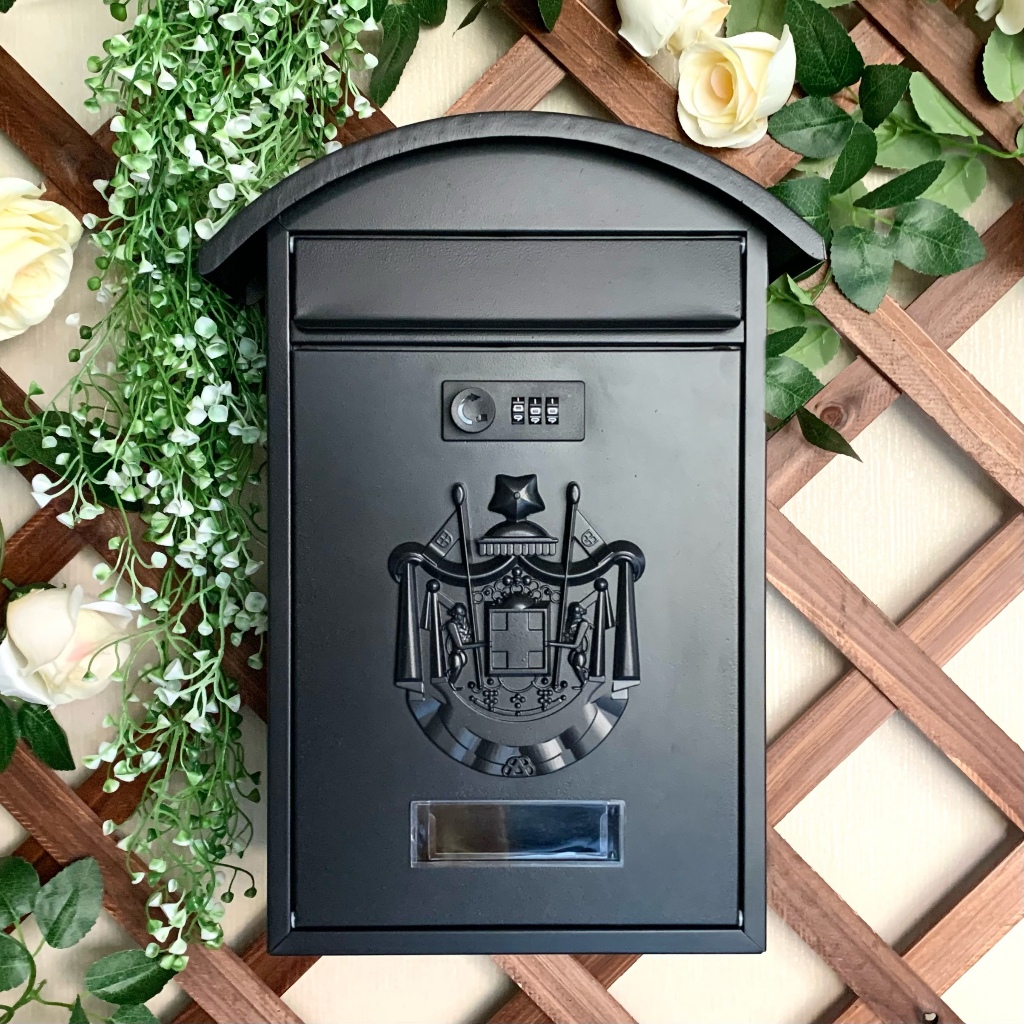 Password lock mailbox wall hanging tin suggestion box home outdoor ...