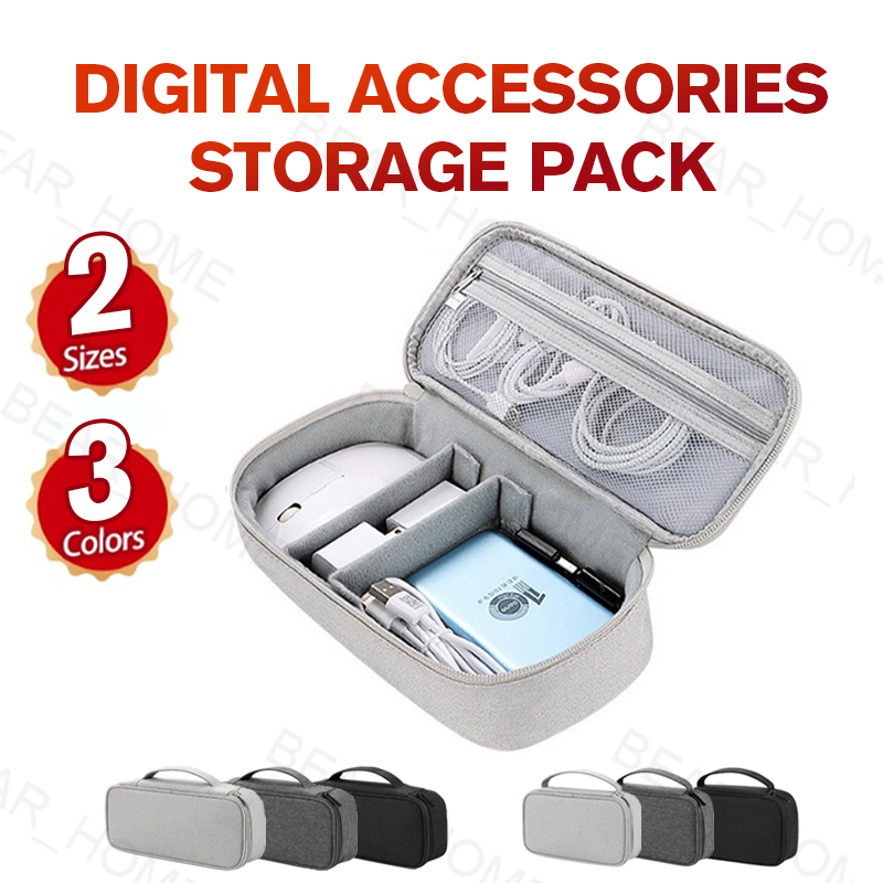 Travel Digital Storage Bags Portable Waterproof Powerbank Storage ...