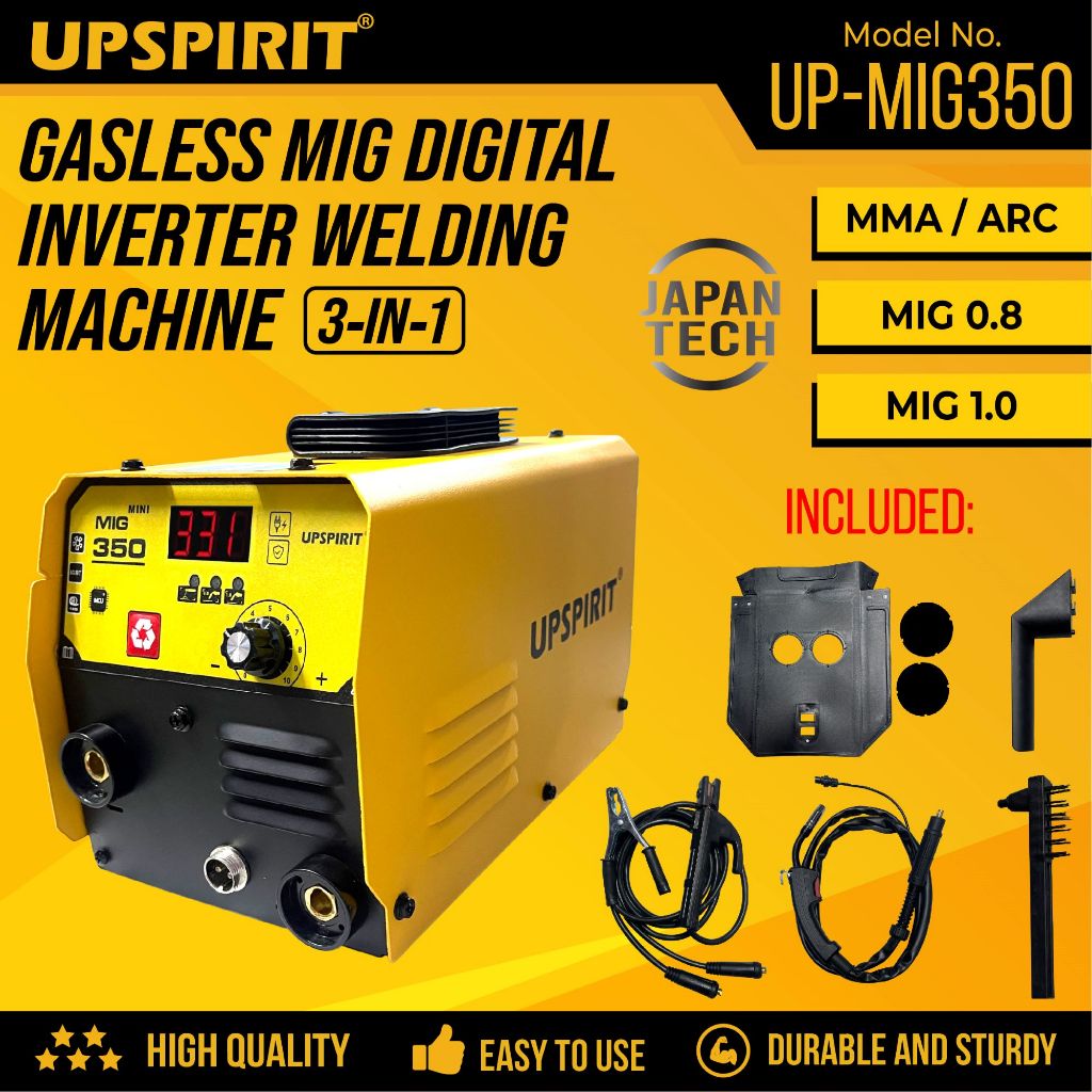 UPSPIRIT 4IN1 450A / 3IN1 350A MIGWELD TECH Gasless MIG Fully Inverter
