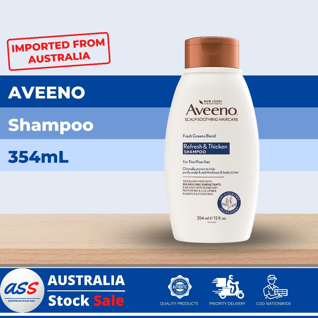 Aveeno Fresh Greens Blend Shampoo (354mL) Shopee Philippines