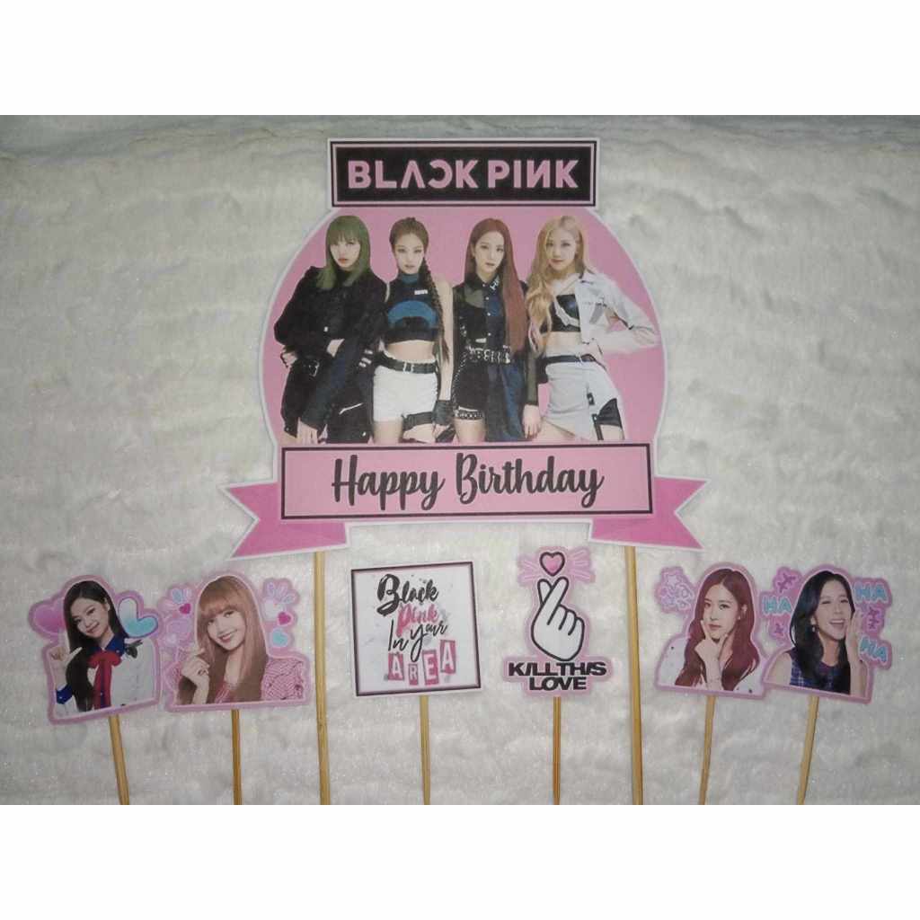 ASCo., BlackPink Theme Cake and Cupcake Toppers, #ASC-CT-BlackPink ...