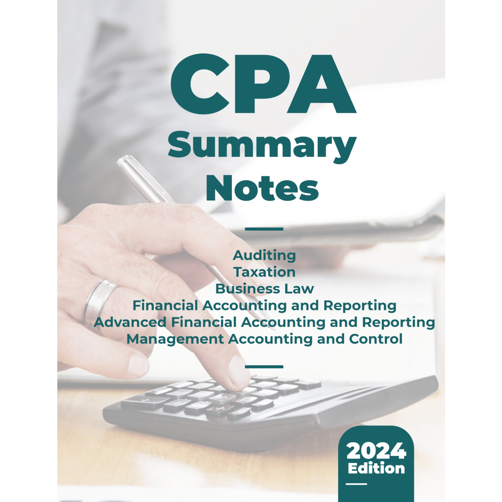 CPA Reviewer 2024 CPA Summary Notes Updated and All