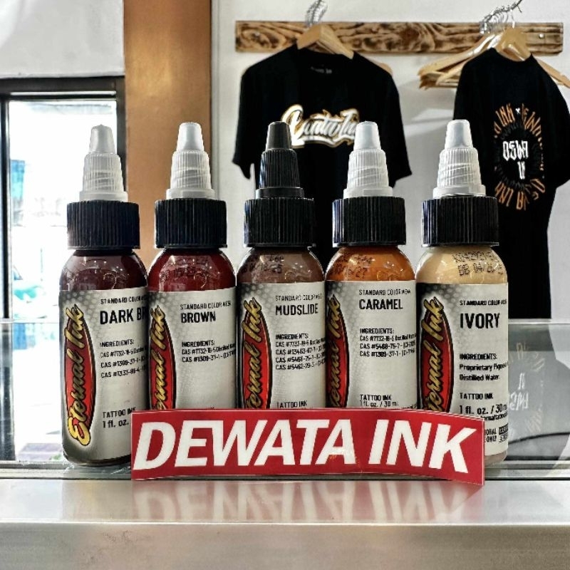 Original ETERNAL INK Brown (Different Shades) Tattoo Ink (1 oz ...