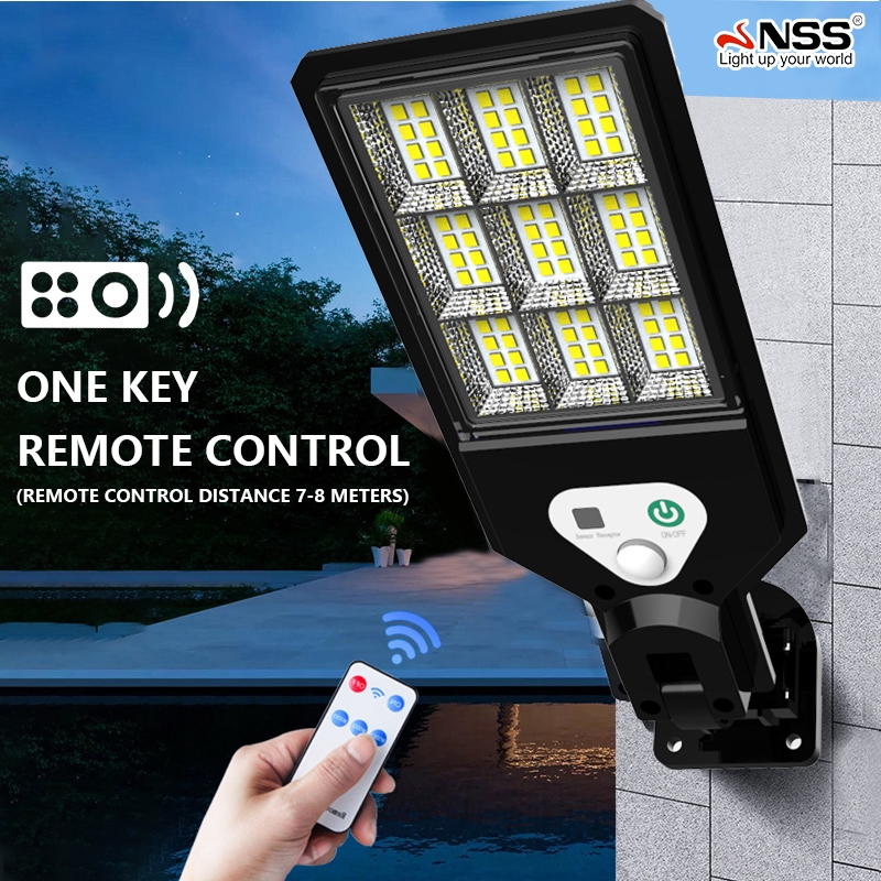 NSS Solar Light Outdoor Wall Light 216 LED PIR Motion Sensor Light ...