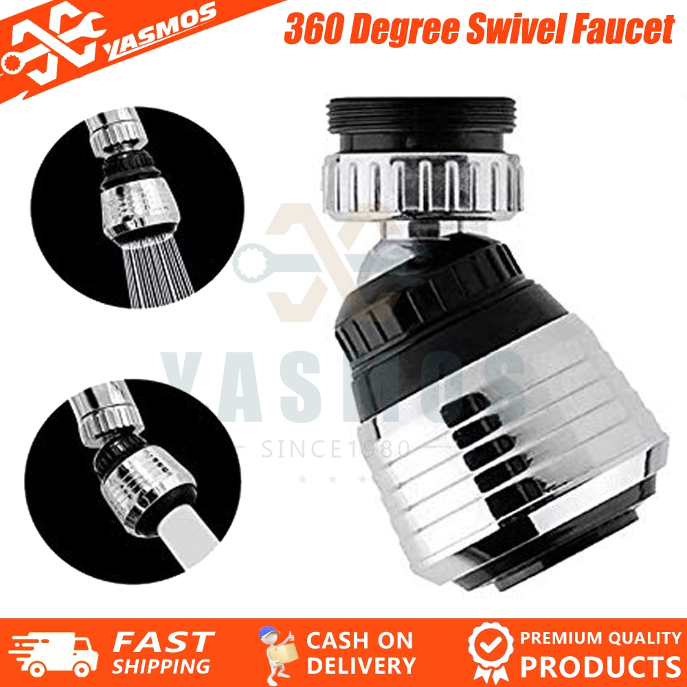360 Degree Rotate Swivel Water Saving Tap Aerator Diffuser Faucet ...