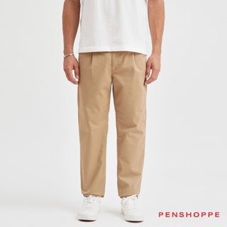 Penshoppe Dapper Fit Ankle Length Pull On Trousers For Men