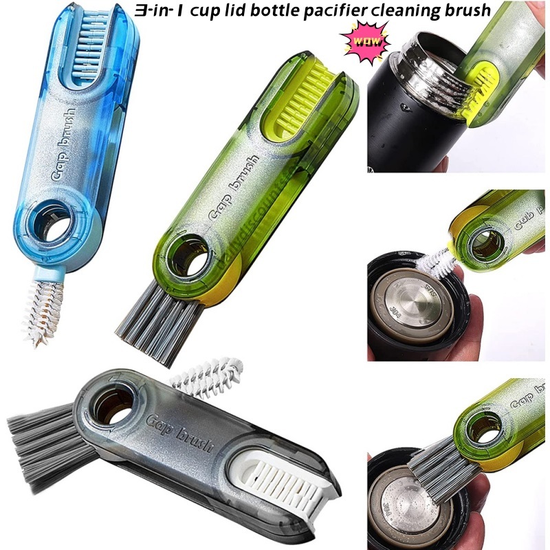 3-in-1 U-shaped Cup Rim Cleaning Brush Multifunctional Mini Groove Gap ...