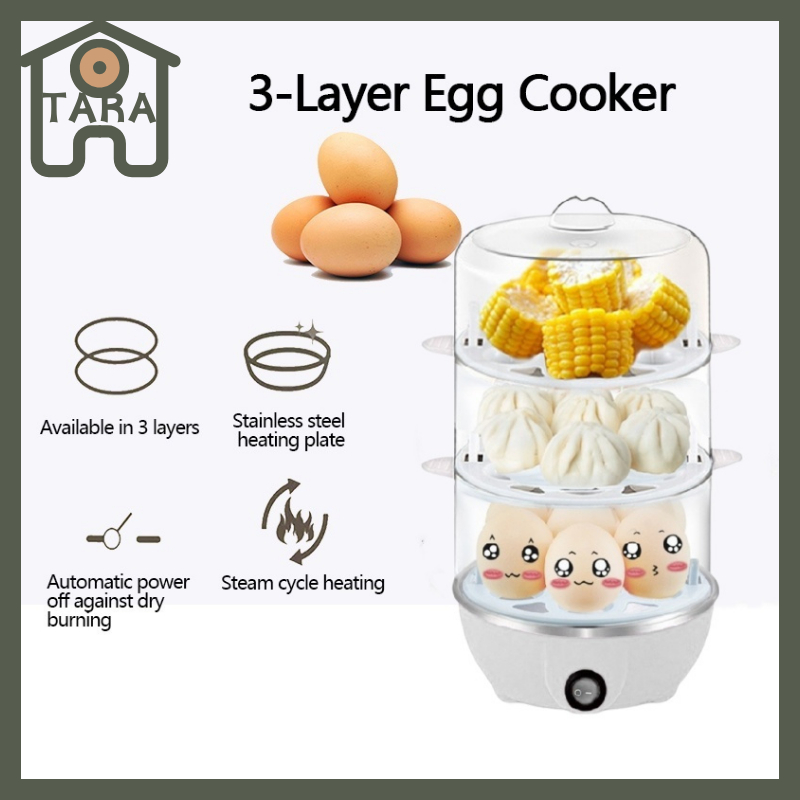 Egg Steamer Electric Steamer 3Layer Siomai Steamer Household Food