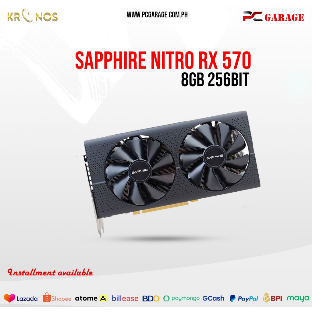 Sapphire radeon rx hot sale 570 8gb nitro+