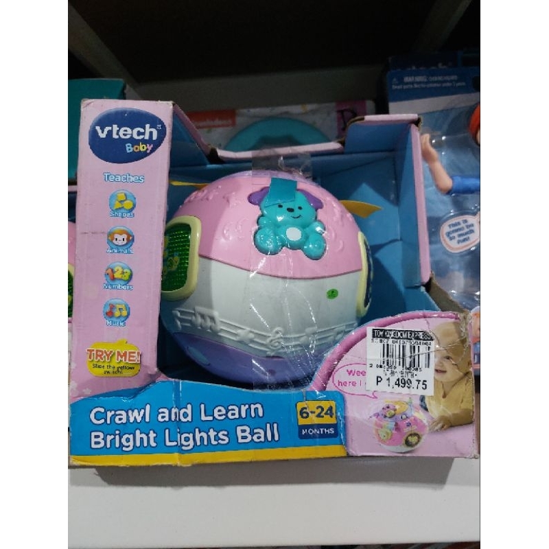 Vtech crawl and learn best sale bright lights ball pink