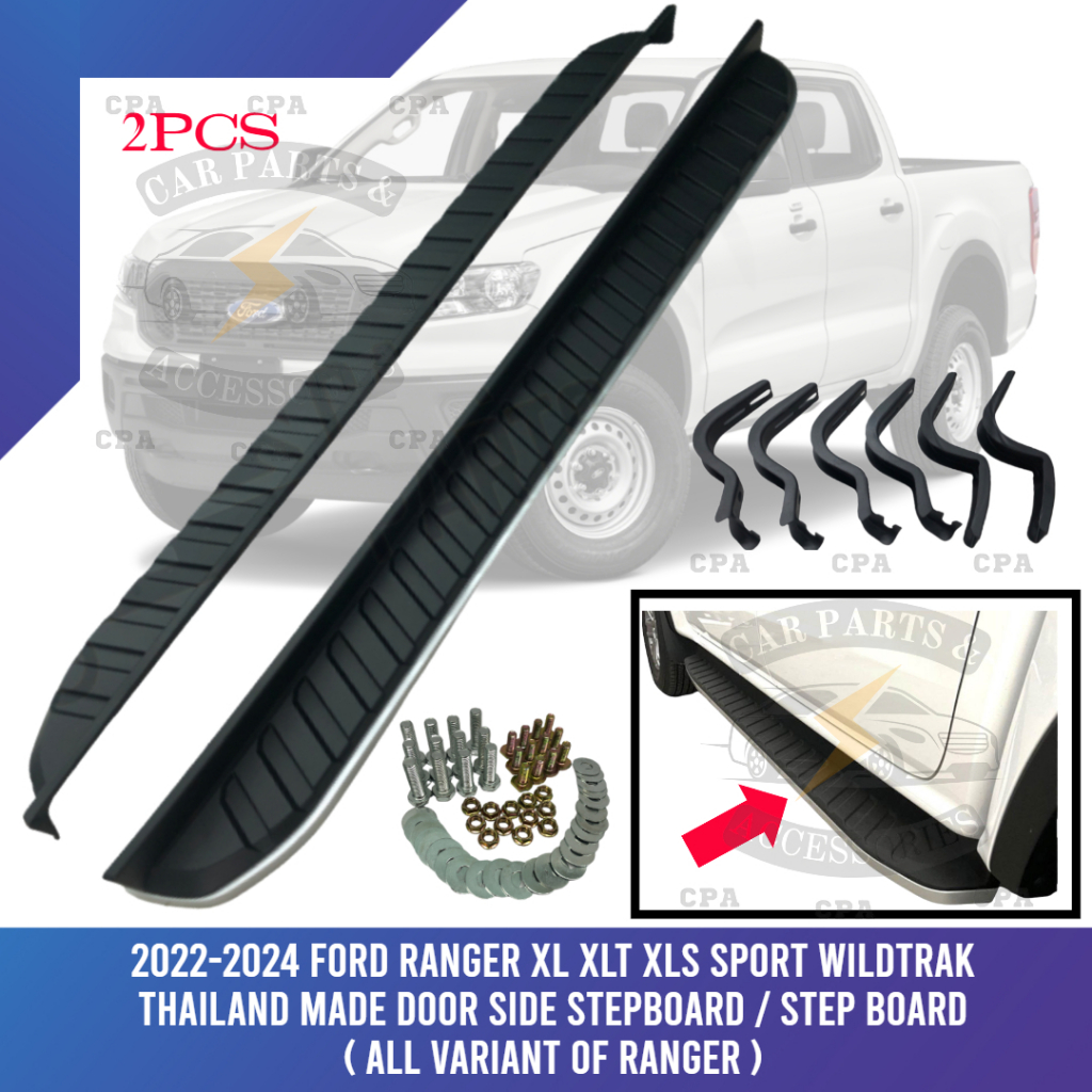 CPA Ford Ranger 2022 2023 Aluminum Alloy/Iron Side Step Board Running ...