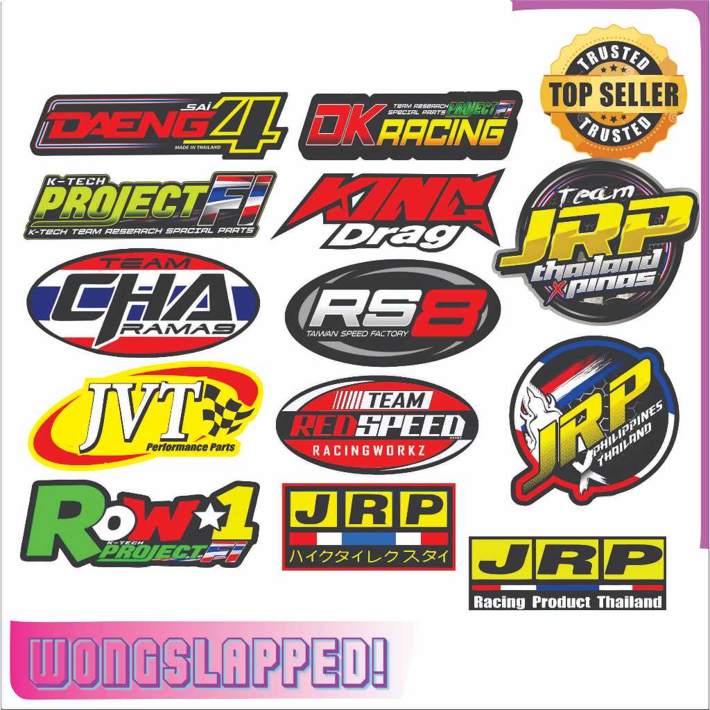 THAI CONCEPT THAILAND MOTORCYCLE STICKERS JRP DAENG REDSPEED RS8 KING ...