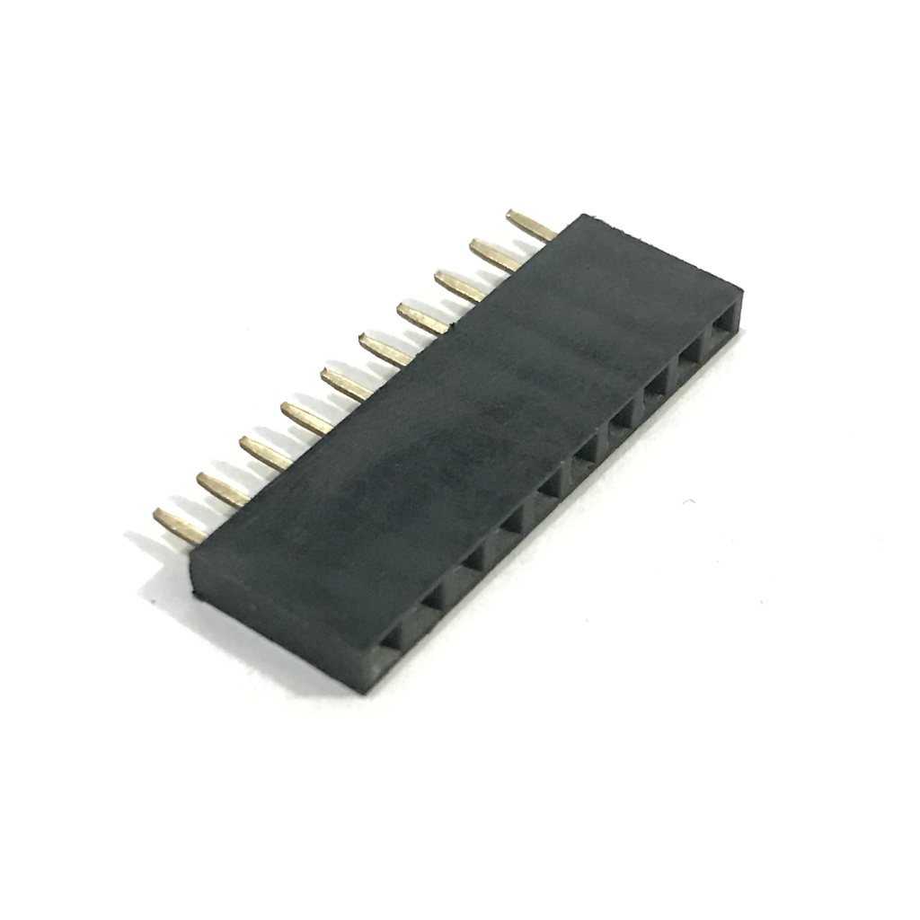10pin Single Row Female Header 10x1 2.54mm (100mil) Pitch Quality ...