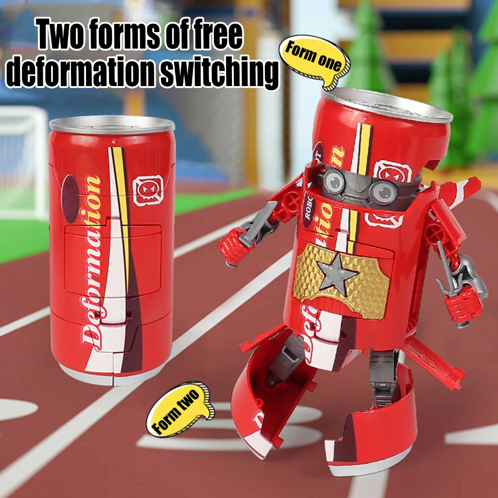 Creative Metamorphic Soda Robot Warrior Model Beverage Can Metamorphic ...