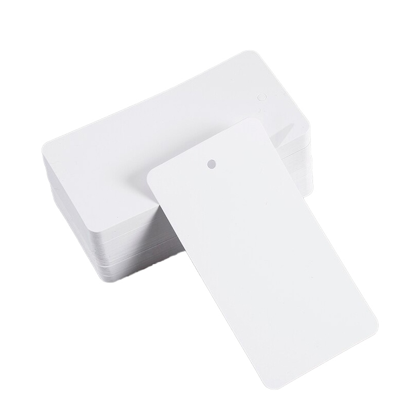 1000pcs/set Blank Hang Tag Card 4*9cm White Hang Tag Card for Labeling ...