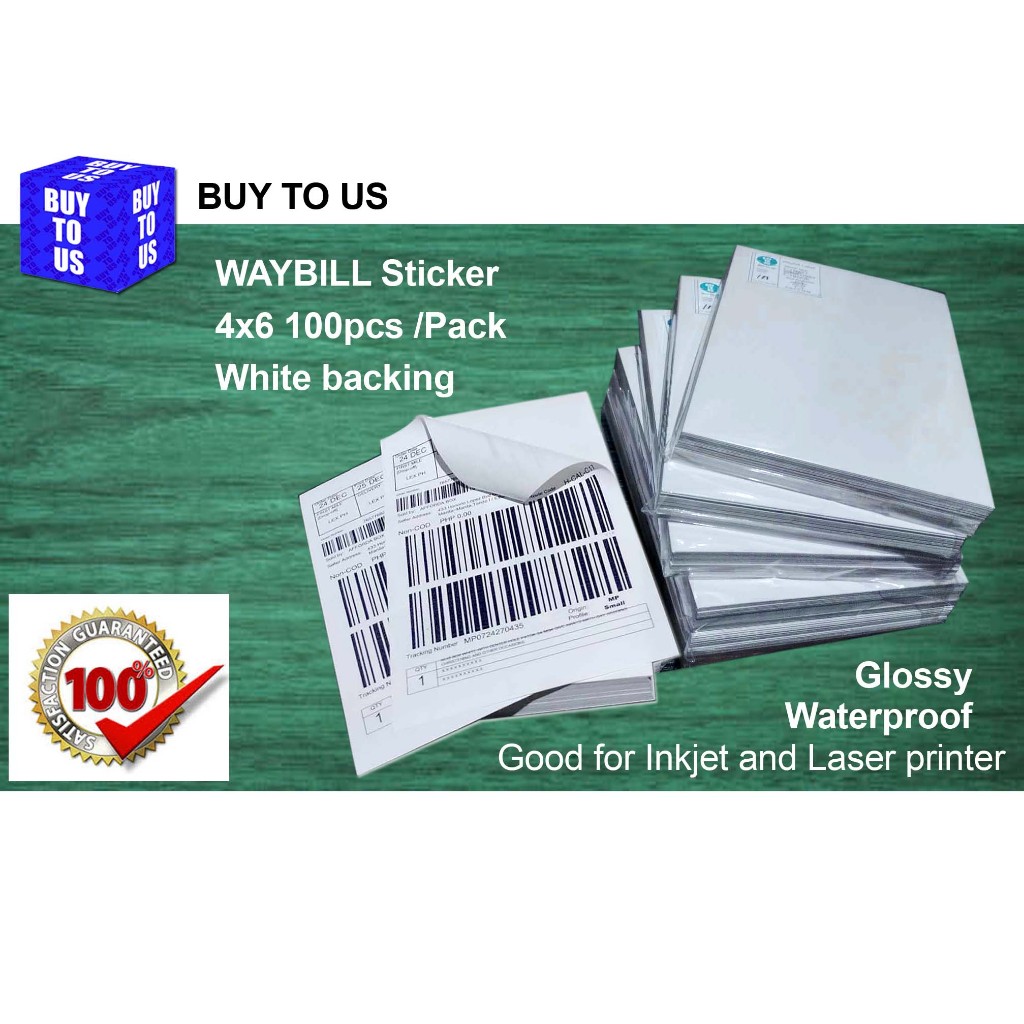 Waybill Sticker A6 Sticker Paper for Inkjet Printer Smudge Proof