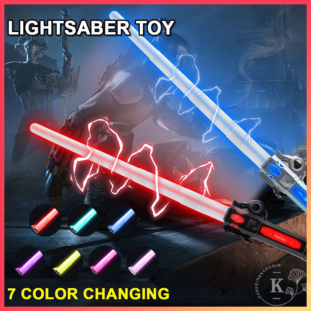 Samurai Sword Lightsaber Sword Toy for Kids Light Sword RGB 7 Colors ...