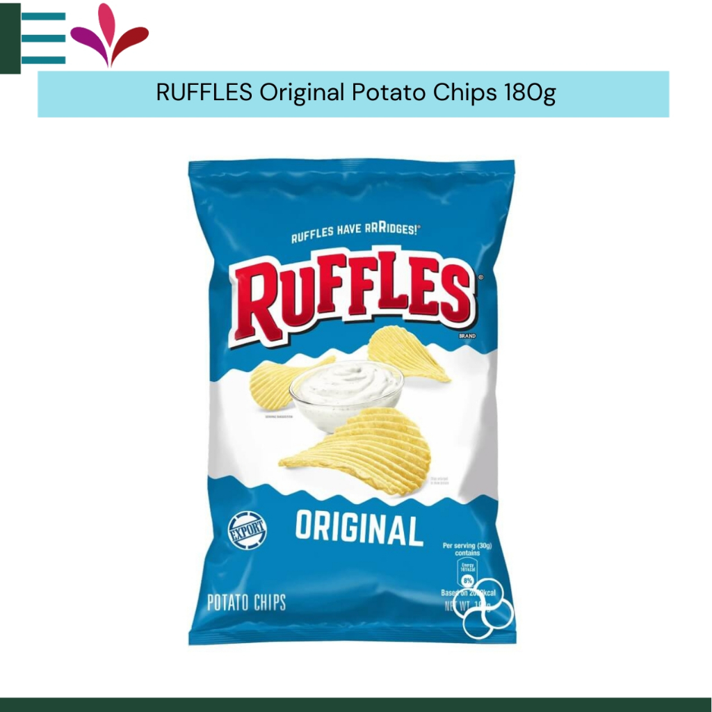 RUFFLES Sour Cream & Onion/ Original/ Cheddar & Sour Cream 180G ...