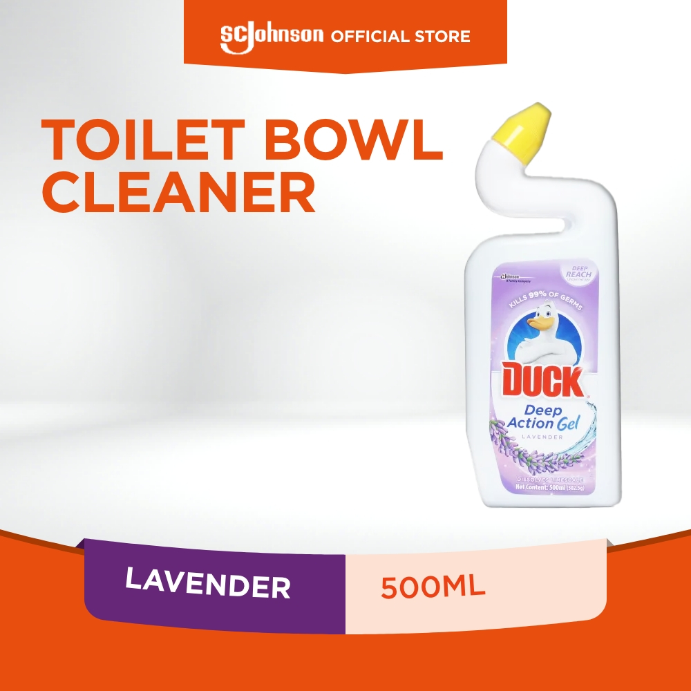 Duck Toilet Bowl Cleaner Deep Action Gel 500ml Lavender Shopee