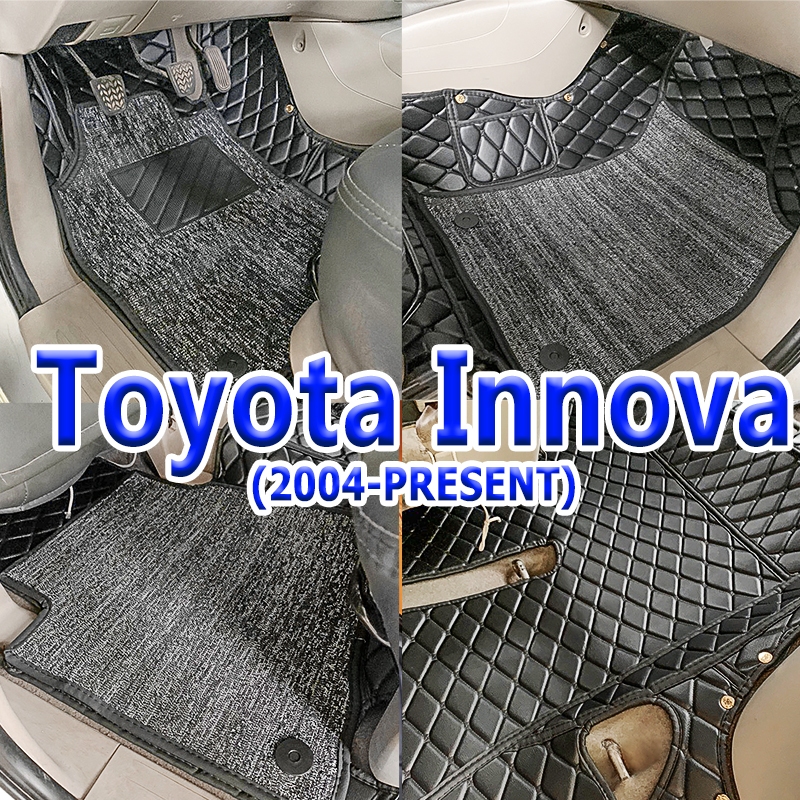 20042024 Toyota Innova Matting 7D Double Layer Car Floor Mats Deep Dish coil Mat For Innova V G