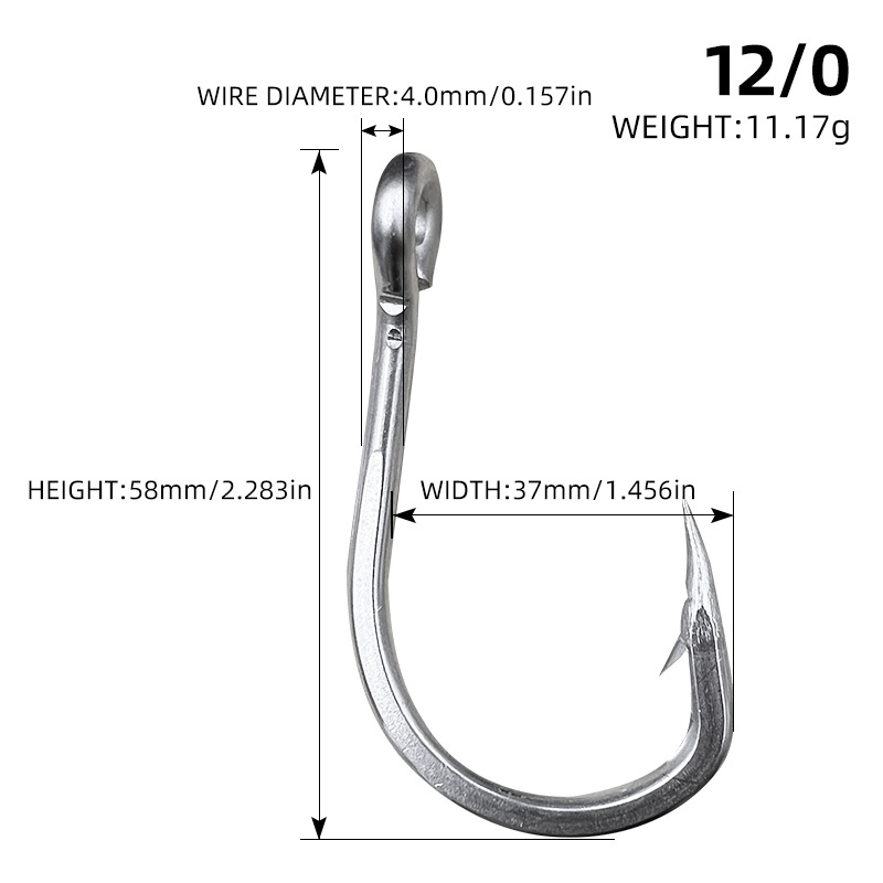 Ami Da Pesca In Acciaio Inox Dorisea 10884 Per Acqua Salata - Size 2/0 A 12/0