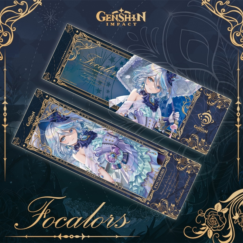 Genshin impact Laser ticket double-sided gilded Ayaka Knave Raiden ...