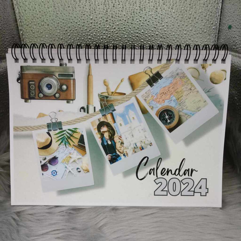 Travel Desk Calendar 2024 l Actual Photos l A6 and A5 size Shopee