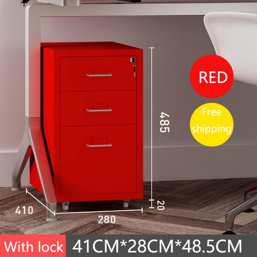 3/5/6 layers Metal drawer with lock Office drawer Metal Pedestal Drawer