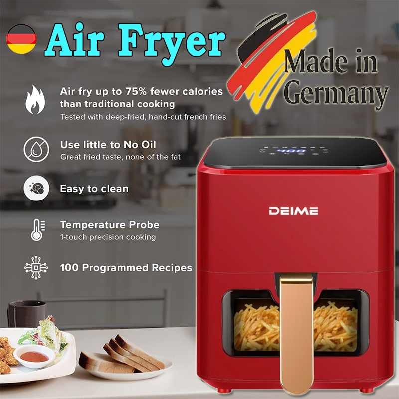 Made In Germany Air Fryer Oven 5L Air Fyer Touch Digital Display Oil