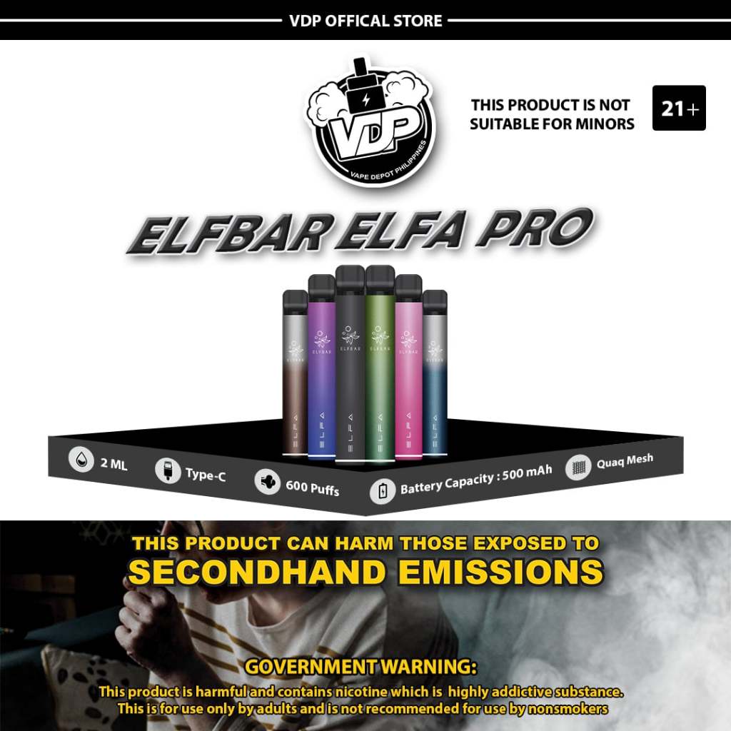 ELFBAR ELFA Prefilled Pod Kit Vape Depot Philippines VDP Shopee