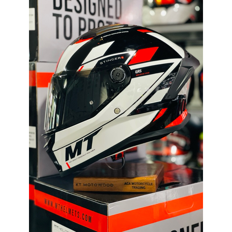 MT Stinger 2 Fullface Helmet with Spare Visor (ZIVZE) Shopee Philippines