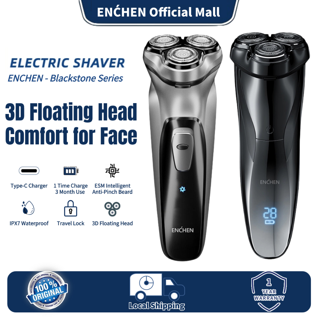 ENCHEN Blackstone Electric Shaver 3D Floating Shavers Beard Trimmer