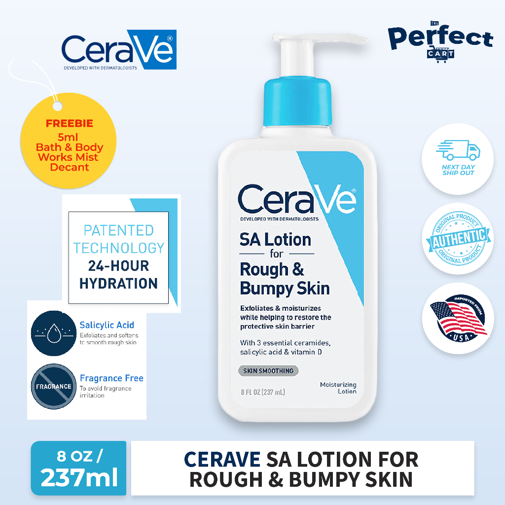 CeraVe Salicylic Acid Body Lotion for Rough and Bumpy Skin with