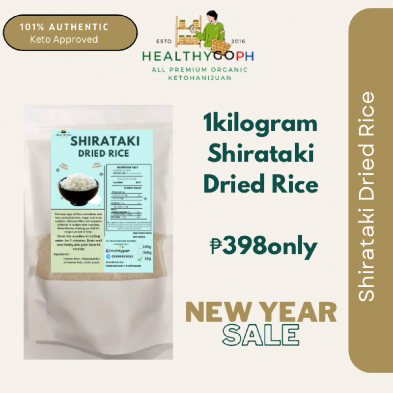 Dried / Dry SHIRATAKI Rice 1kg | Shopee Philippines