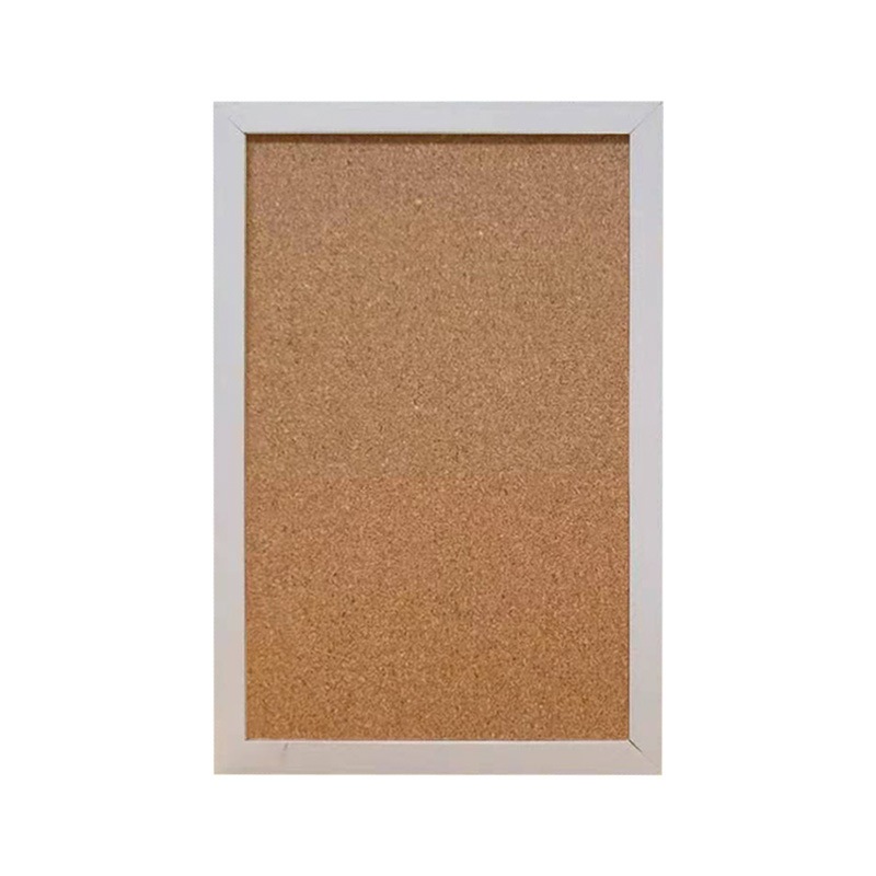 40x60cm Cork board White wooden frame bulletin board | Shopee Philippines