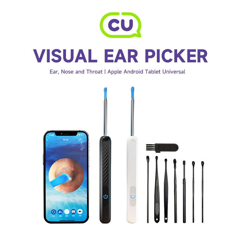 CU Visual Ear Cleaner With Camera Earwax Clean Tool Earpick With Camera ...