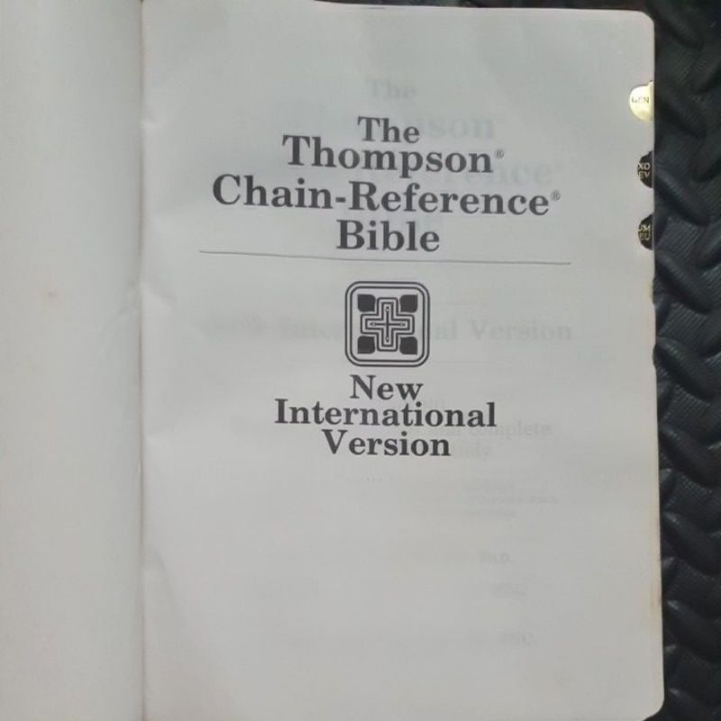 Thompson Chain Reference Bible NIV Shopee Philippines