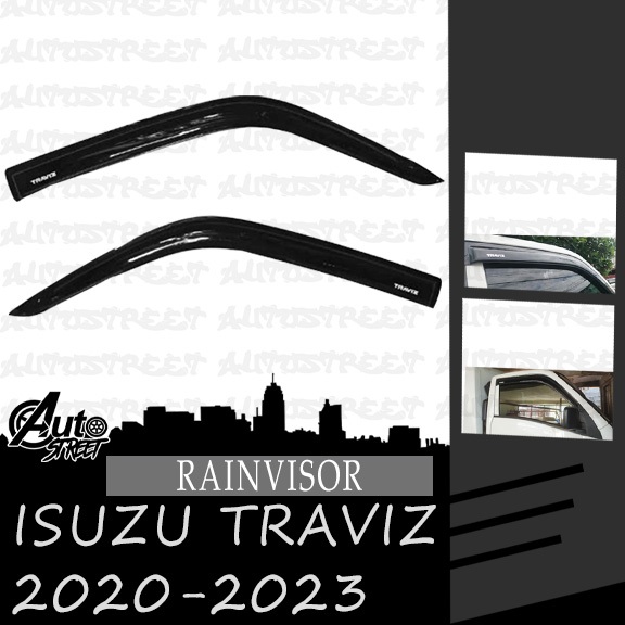 Isuzu Traviz 2020-2023 Rain Guard Window Door Visor (Black) | Shopee ...