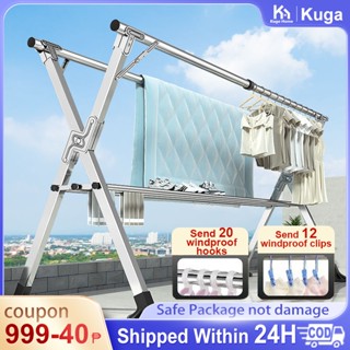 Hot Selling Indoor Outdoor Laundry Rack Folding Cloth Dryer Standing  Stainless Steel Clothes K Type Drying Rack