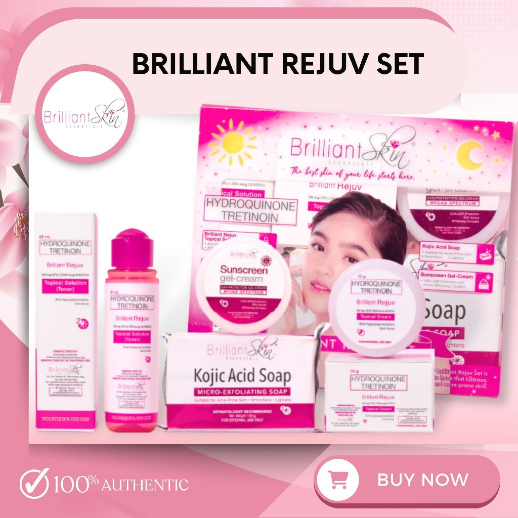 Brilliant Skin REJUV SET with HYDROQUINONE TRETINOIN NEW Brilliant Skin ...