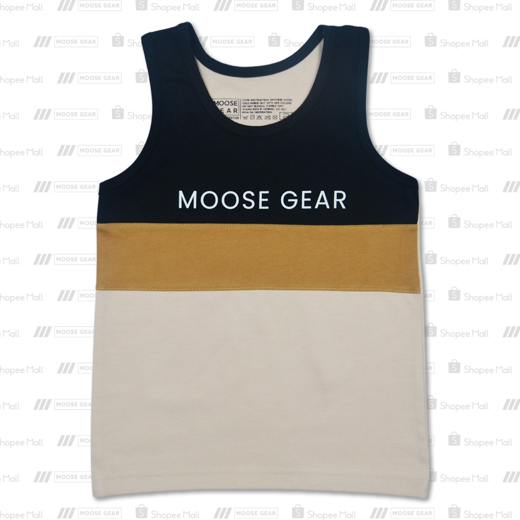 Moose Gear Beige Combi Sando With Print Details (SD- 13515 A) | Shopee ...
