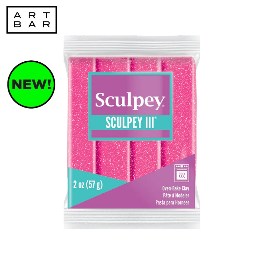 Sculpey III Polymer Clay Pink Glitter 2 oz - Art Bar | Shopee Philippines