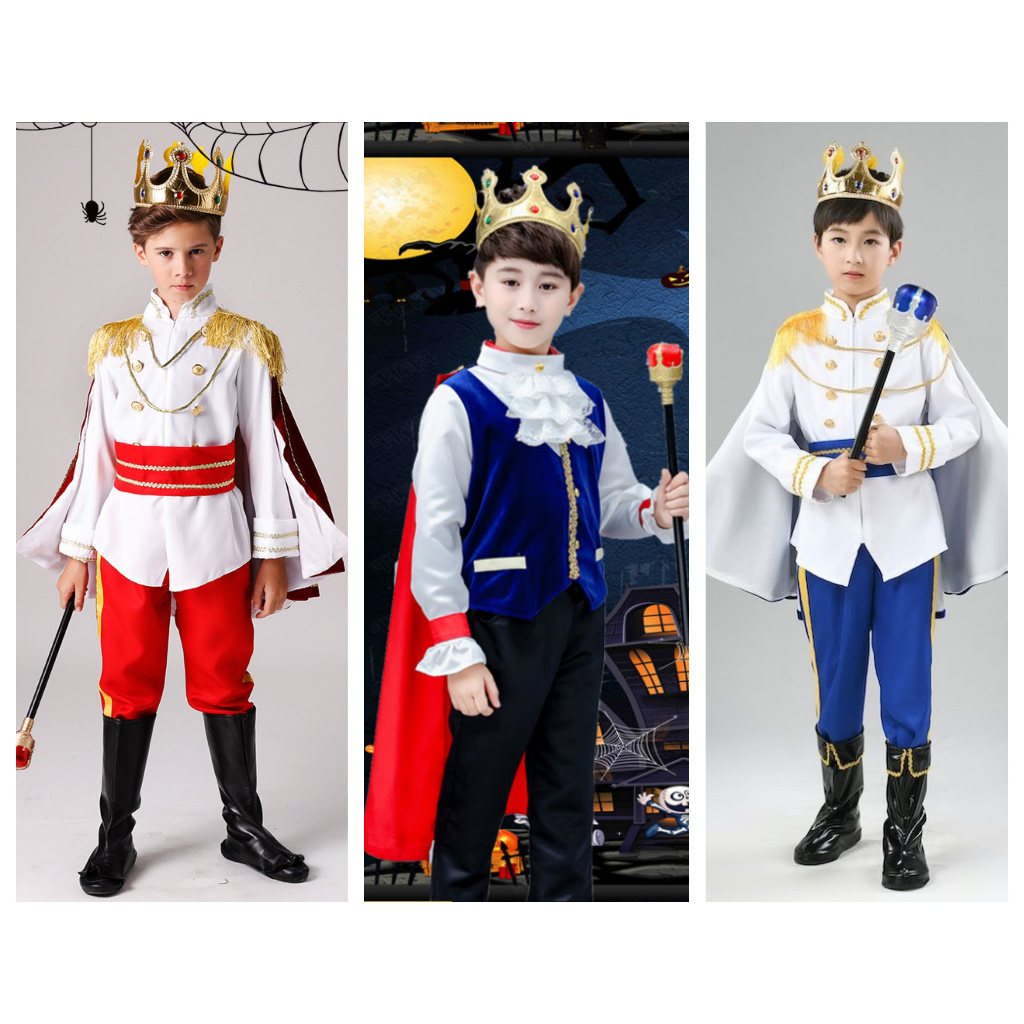 Boys Lord Prince King Costume - Noble Royal Dress Up Outfit For Halloween, Cosplay, Role Play Parties (Sizes M, L, XL) - View #8