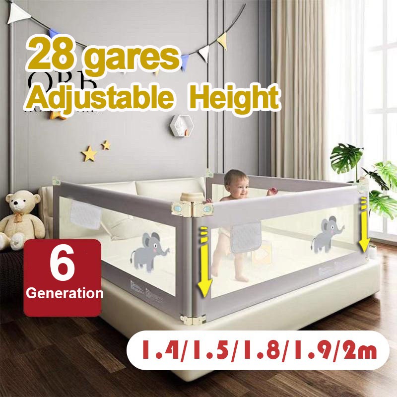 Safety Baby Fence for Bed Queen/king Size Slide Down Guard Rail Bed Fence for Baby Shopee