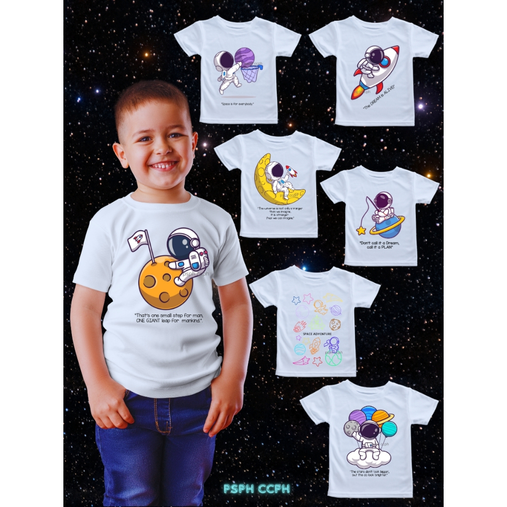 Skateboarding Astronaut - Sustainably Made Kids Long Sleeve T-shirt main image 1