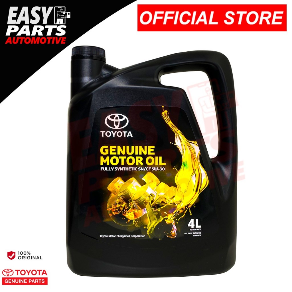 Toyota Genuine Motor Oil 5W-30 Fully Synthetic 4L | Shopee Philippines