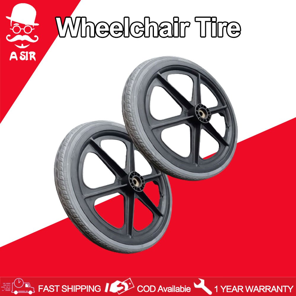 Wheelchair Tire 14inch Solid Tyre Front Caster Walking Aids Wheelchairs